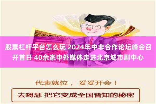 股票杠杆平台怎么玩 2024年中非合作论坛峰会召开首日 40余家中外媒体走进北京城市副中心