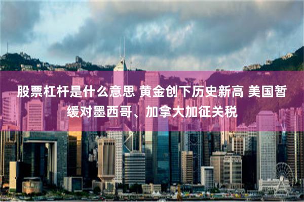 股票杠杆是什么意思 黄金创下历史新高 美国暂缓对墨西哥、加拿大加征关税